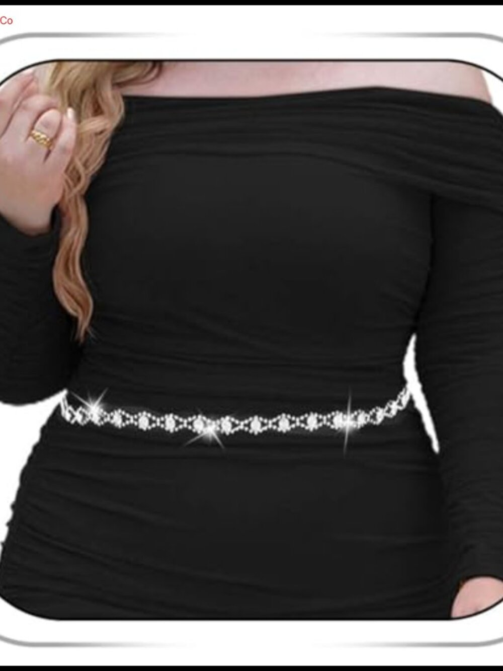 Rhinestone Crystal Waist Chain Belt for Dress Wedding Bridal Large Size